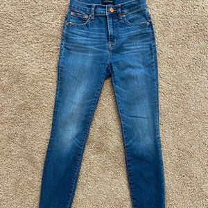 J Crew 10" High Rise Toothpick Eco Jeans